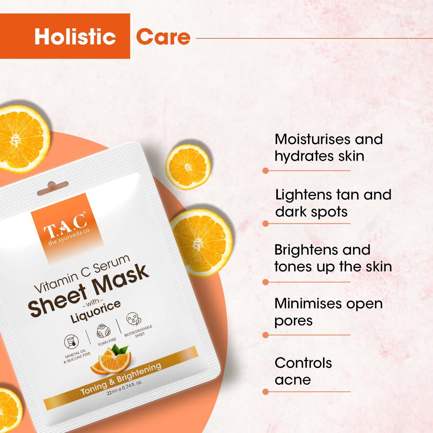 Vitamin C Serum Sheet Mask (Pack of 3)