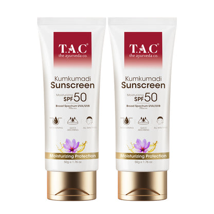 Kumkumadi Sunscreen With SPF 50 (Pack of 2)