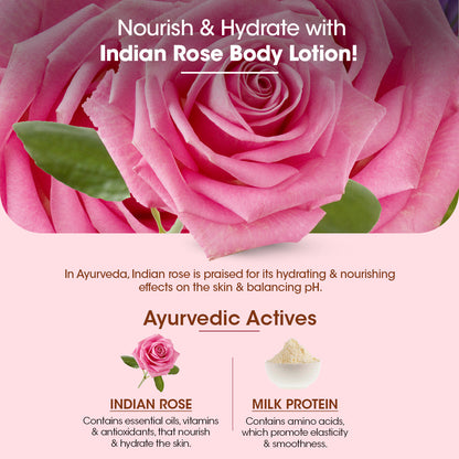 Indian Rose Body Lotion (Pack of 2)