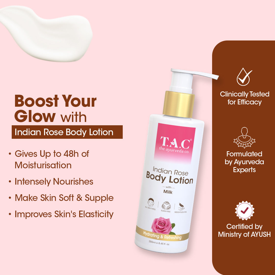 Indian Rose Body Lotion (Pack of 2)