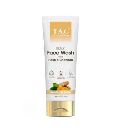 Ayurvedic Ubtan Face Wash with Haldi & Chandan, 50ml