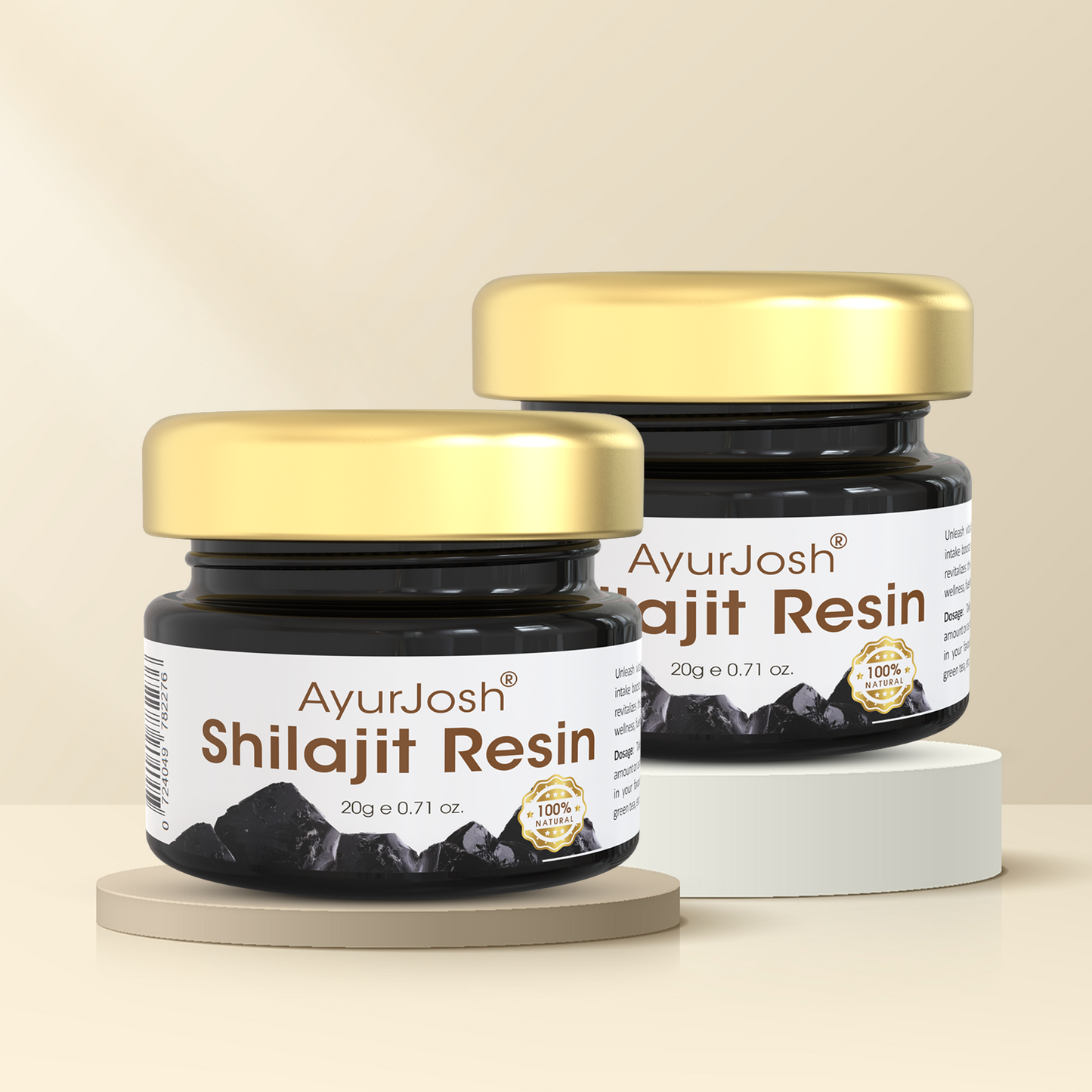 AyurJosh Shilajit Resin (Pack of 2)